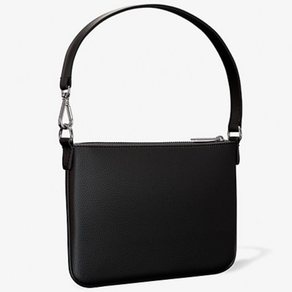 NWT Michael Kors Black Canvas Wristlet - Picture 4 of 8